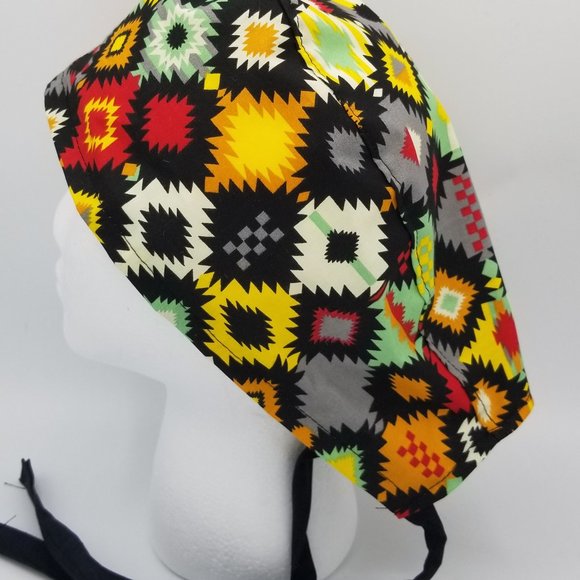 Western Style Southwestern Surgical Scrub Cap - Picture 8 of 8